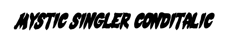 Mystic Singler CondItalic font preview