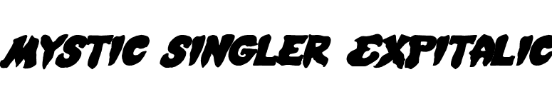 Mystic Singler ExpItalic font preview