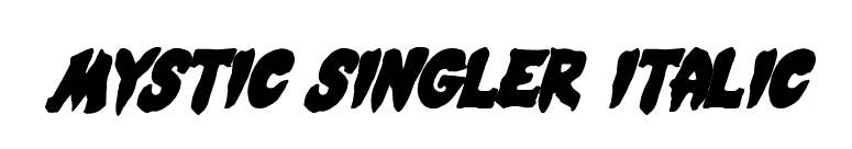 Mystic Singler Italic font preview