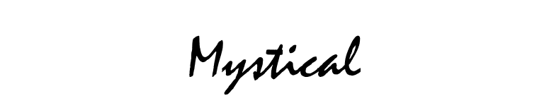 Mystical font preview