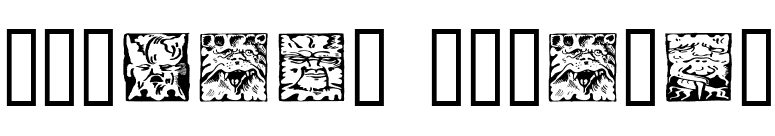 Mythago Squares font preview