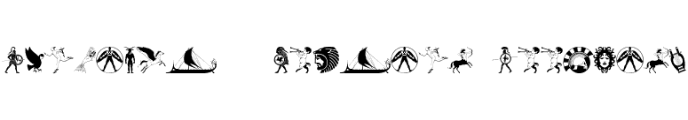 Mythical & Hoplite Noodgies font preview