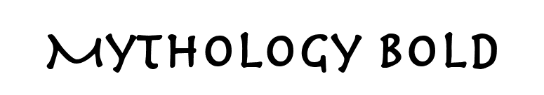 Mythology Bold font preview