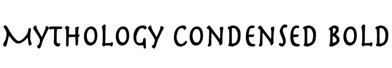 Mythology Condensed Bold font preview