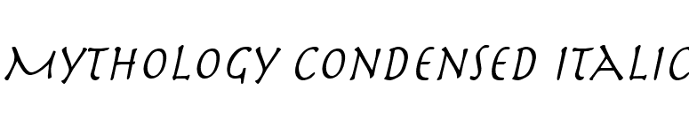 Mythology Condensed Italic font preview