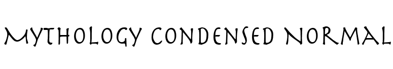 Mythology Condensed Normal font preview