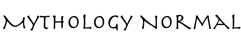 Mythology Normal font preview