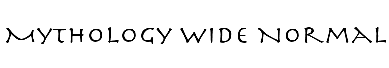 Mythology Wide Normal font preview