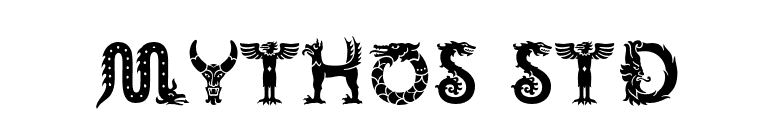 Mythos Std font preview