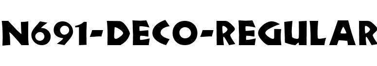 N691-Deco-Regular font preview