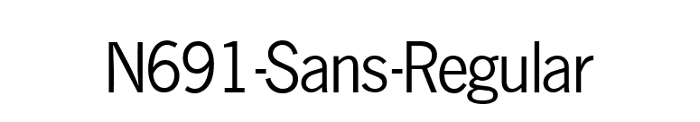 N691-Sans-Regular font preview