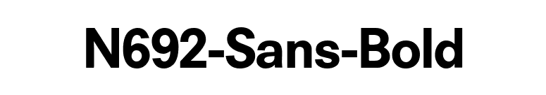 N692-Sans-Bold font preview