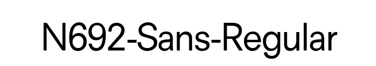 N692-Sans-Regular font preview