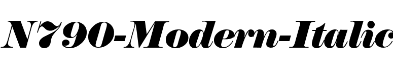 N790-Modern-Italic font preview