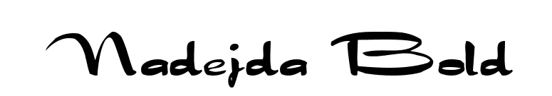 Nadejda Bold font preview