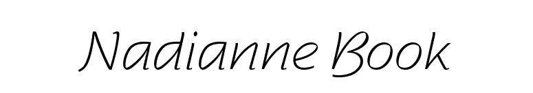 Nadianne Book font preview