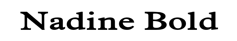 Nadine Bold font preview