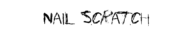 Nail Scratch font preview
