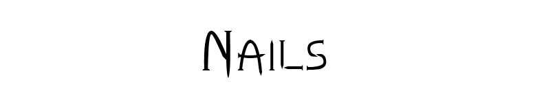 Nails font preview