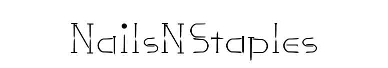 NailsNStaples font preview
