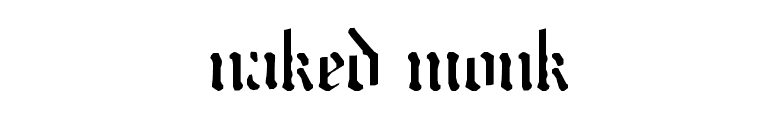 naked monk font preview