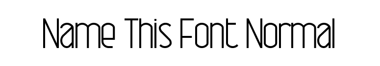 Name This Font Normal font preview