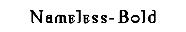 Nameless-Bold font preview