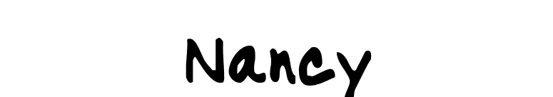Nancy font preview