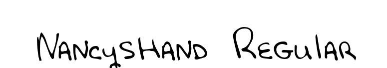 NancysHand Regular font preview