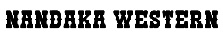 Nandaka Western font preview
