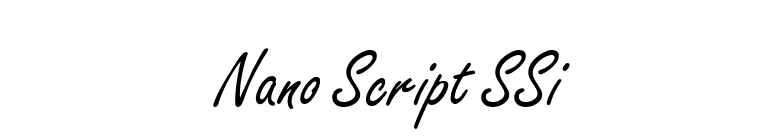 Nano Script SSi font preview
