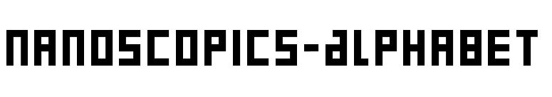 Nanoscopics-Alphabet font preview