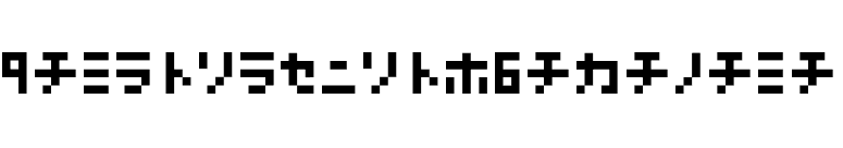Nanoscopics-Katakana font preview