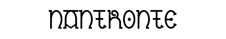 Nantronte font preview