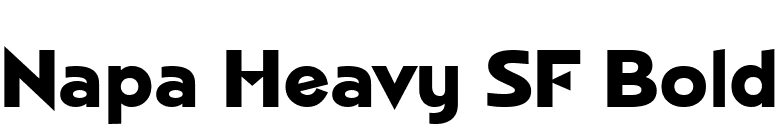 Napa Heavy SF Bold font preview