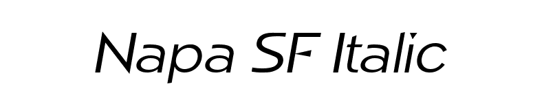 Napa SF Italic font preview