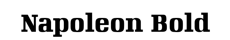 Napoleon Bold font preview