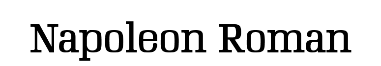 Napoleon Roman font preview