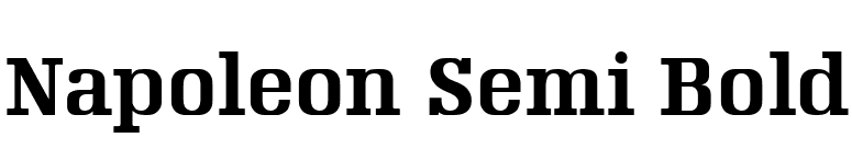 Napoleon Semi Bold font preview