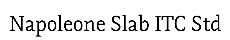 Napoleone Slab ITC Std font preview