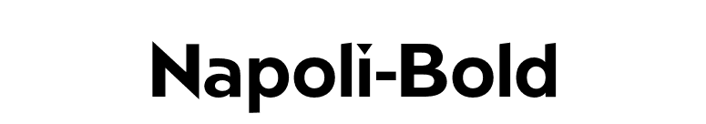 Napoli-Bold font preview