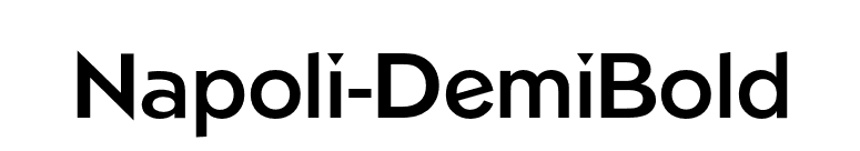 Napoli-DemiBold font preview