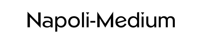 Napoli-Medium font preview