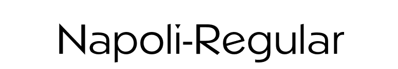 Napoli-Regular font preview