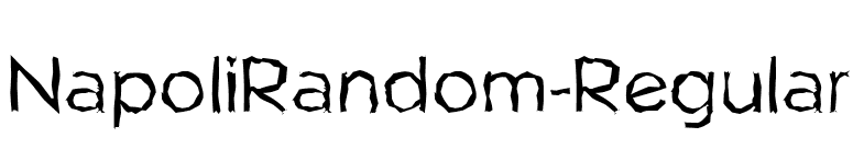NapoliRandom-Regular font preview