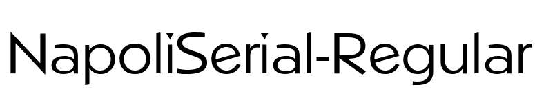 NapoliSerial-Regular font preview