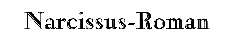 Narcissus-Roman font preview
