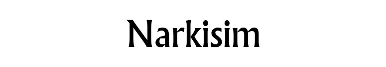 Narkisim font preview
