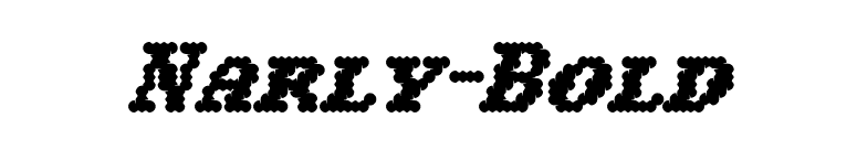 Narly-Bold font preview