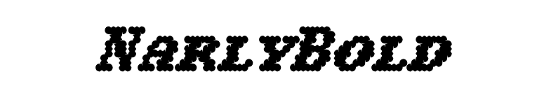 NarlyBold font preview